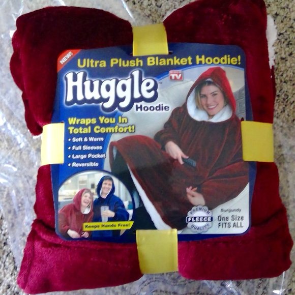 Huggle Bedding New Huggle The Ultra Plush Blanket Hoodie Poshmark